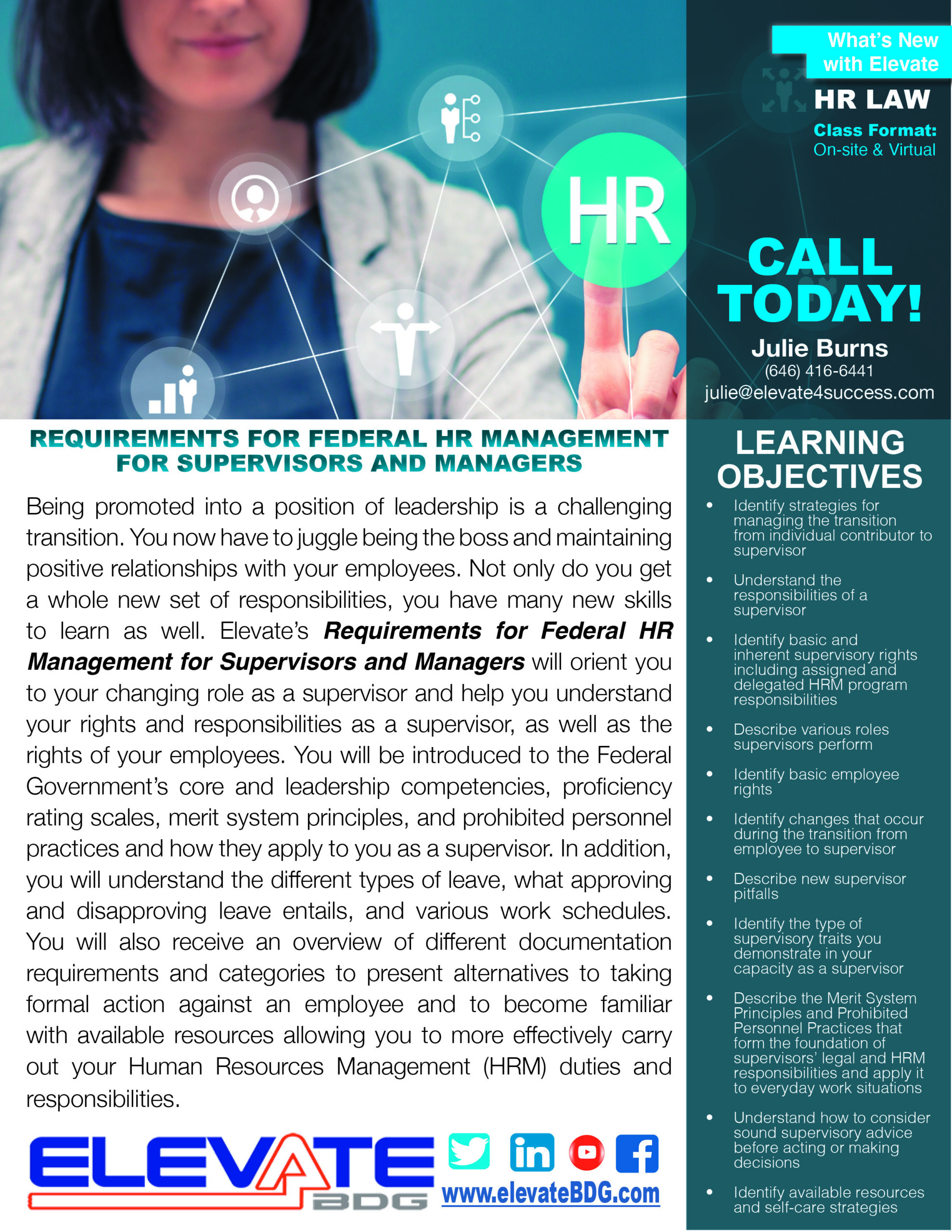 Requirements for Federal HR Management for Supervisors and Managers