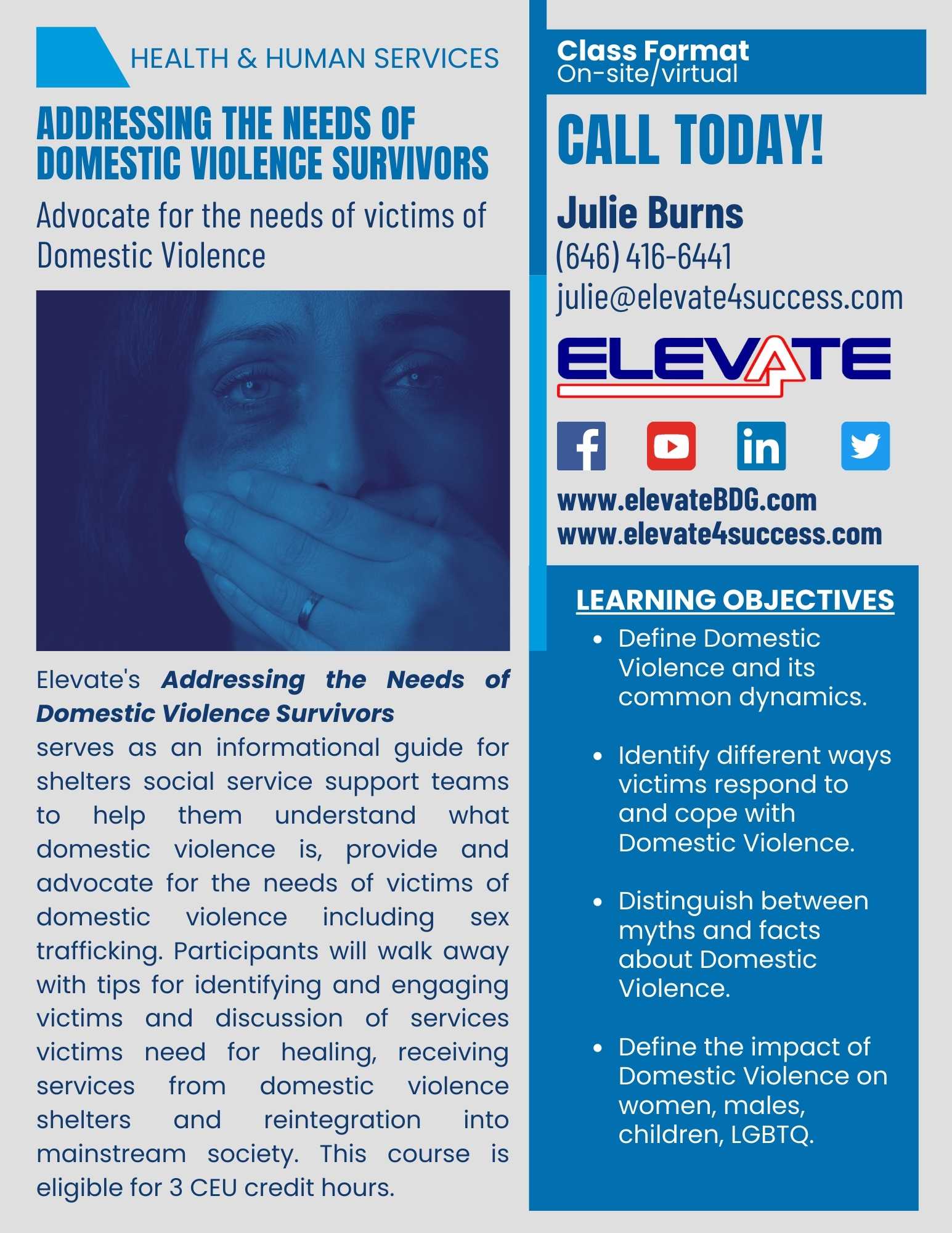 Addressing the Needs of Domestic Violence Survivors