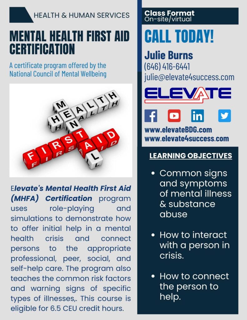Mental Health First Aid Certification 1