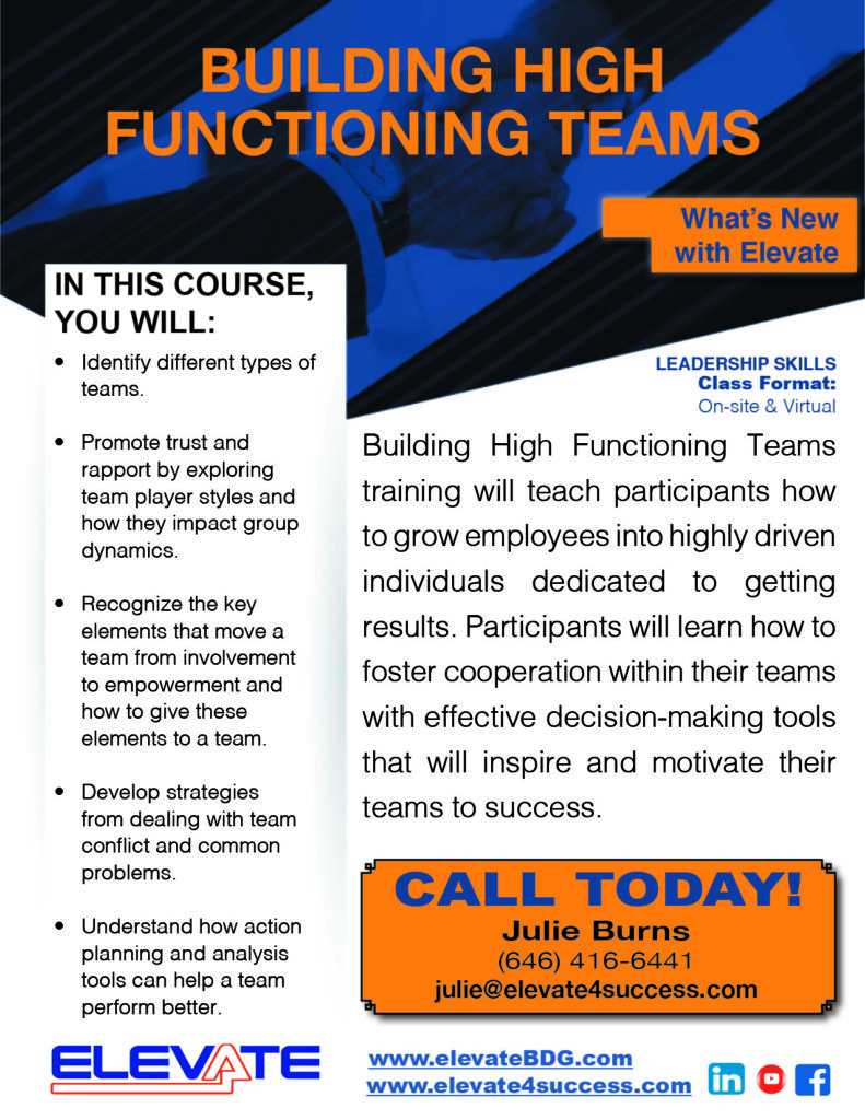 Building High Functioning Teams SF
