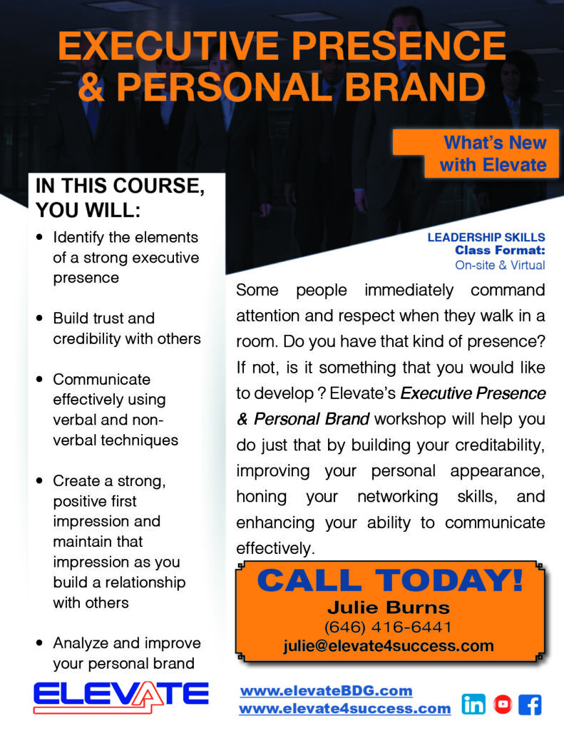 Executive presence and Personal Brand SF