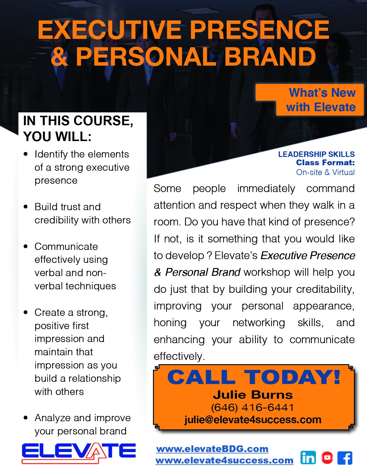 Executive presence and Personal Brand SF